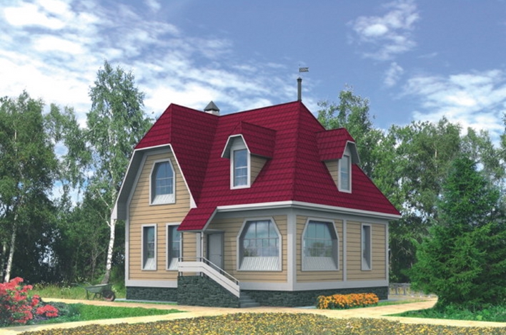 Проект 10-27<br />(брус, 129,7 м<sup>2</sup>)